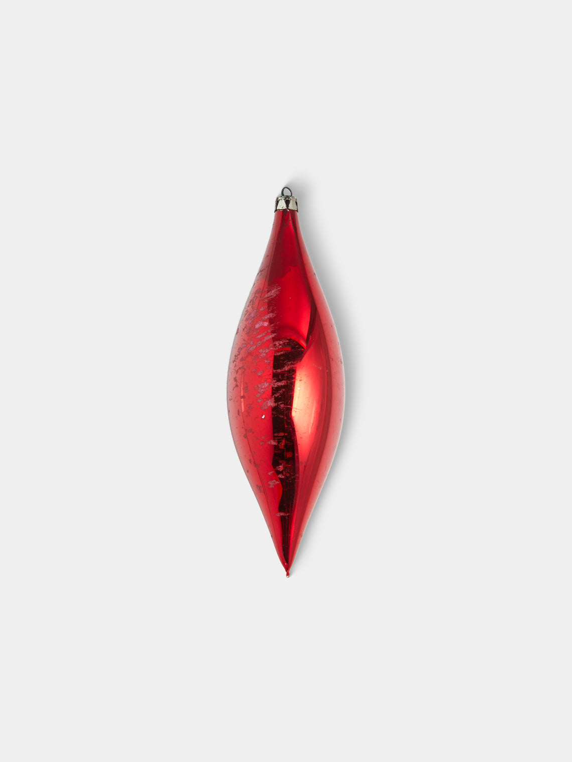 Antique and Vintage - Early-20th-Century Droplets Glass Baubles (Set of 4) - Red - ABASK