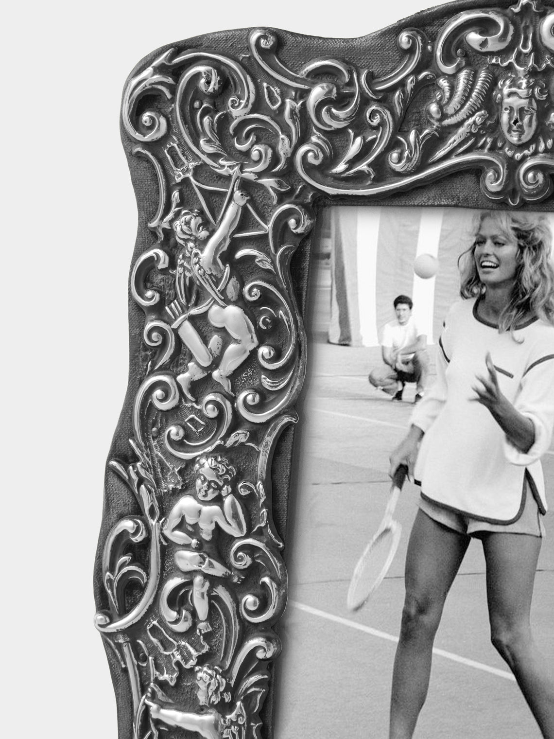 Antique and Vintage - 1898 British Chester Sterling Silver Photo Frame (4x6") - Silver - ABASK