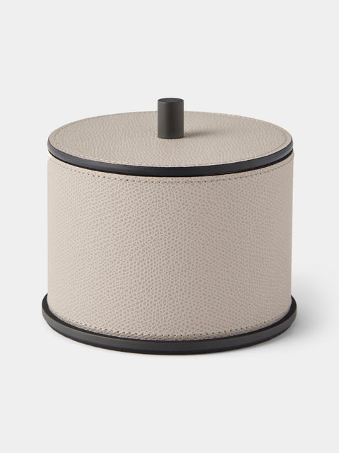 Giobagnara - Positano Leather Large Box - Light Gray - ABASK - 