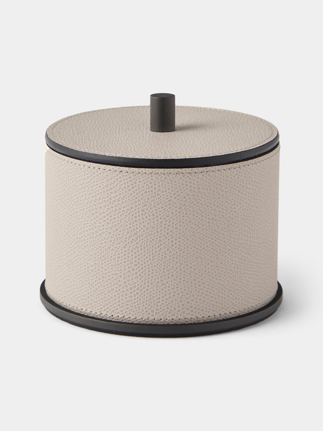 Giobagnara - Positano Leather Large Box - Light Gray - ABASK - 