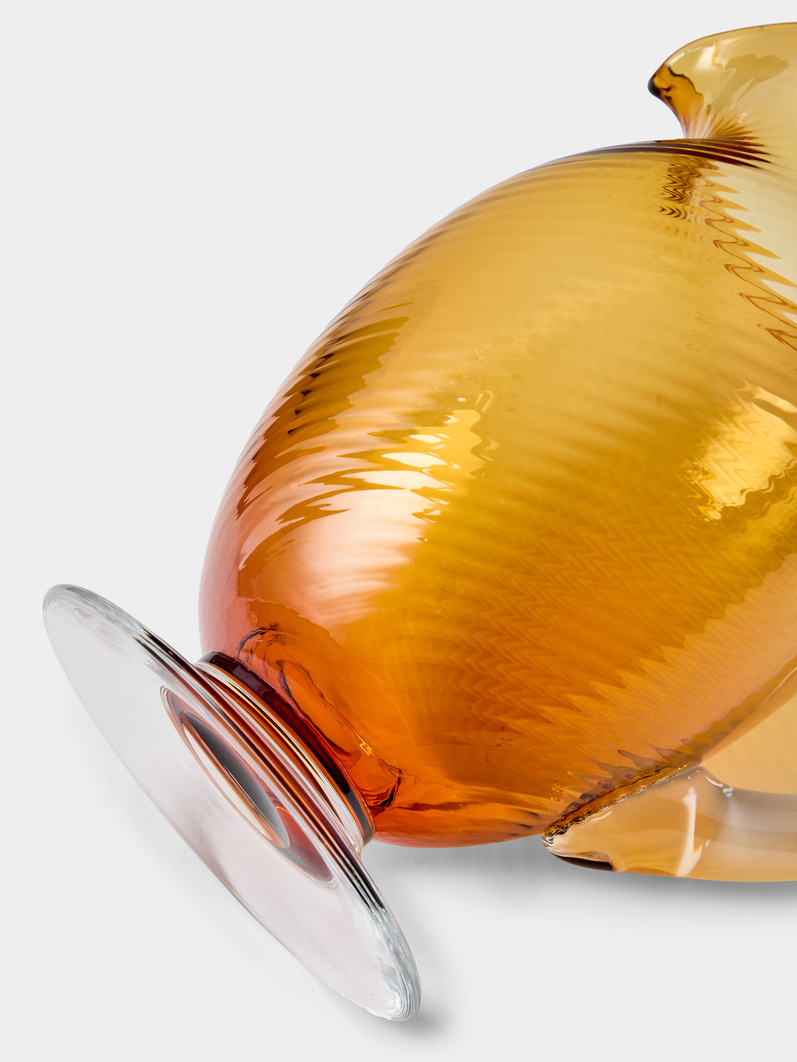 NasonMoretti - Twisted Soraya Hand-Blown Murano Glass Pitcher - Yellow - ABASK