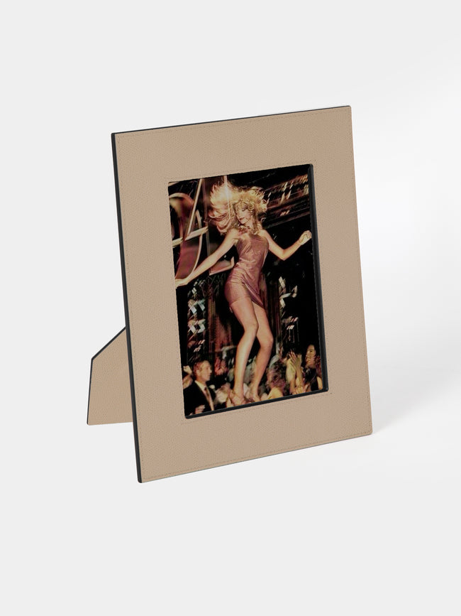 Giobagnara - Peter Leather Photo Frame (5x7") - Beige - ABASK - 