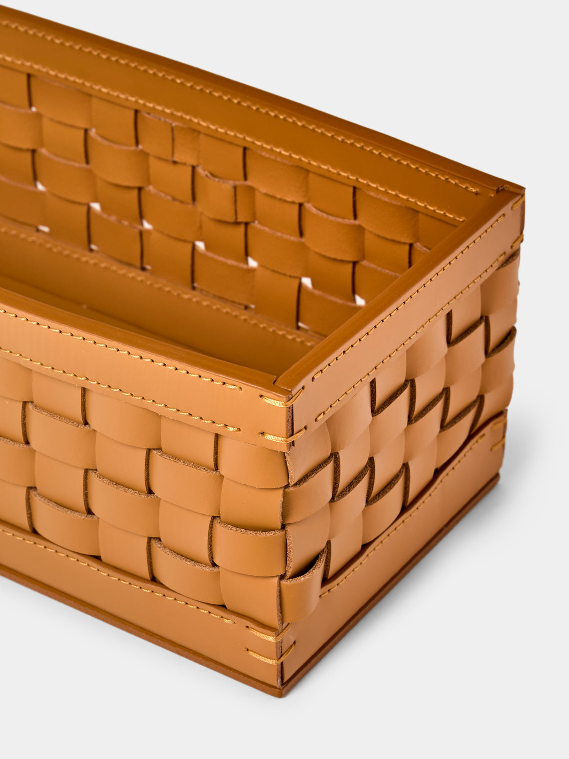 Riviere - Barcelona Water-Resistant Leather High Basket - Tan - ABASK