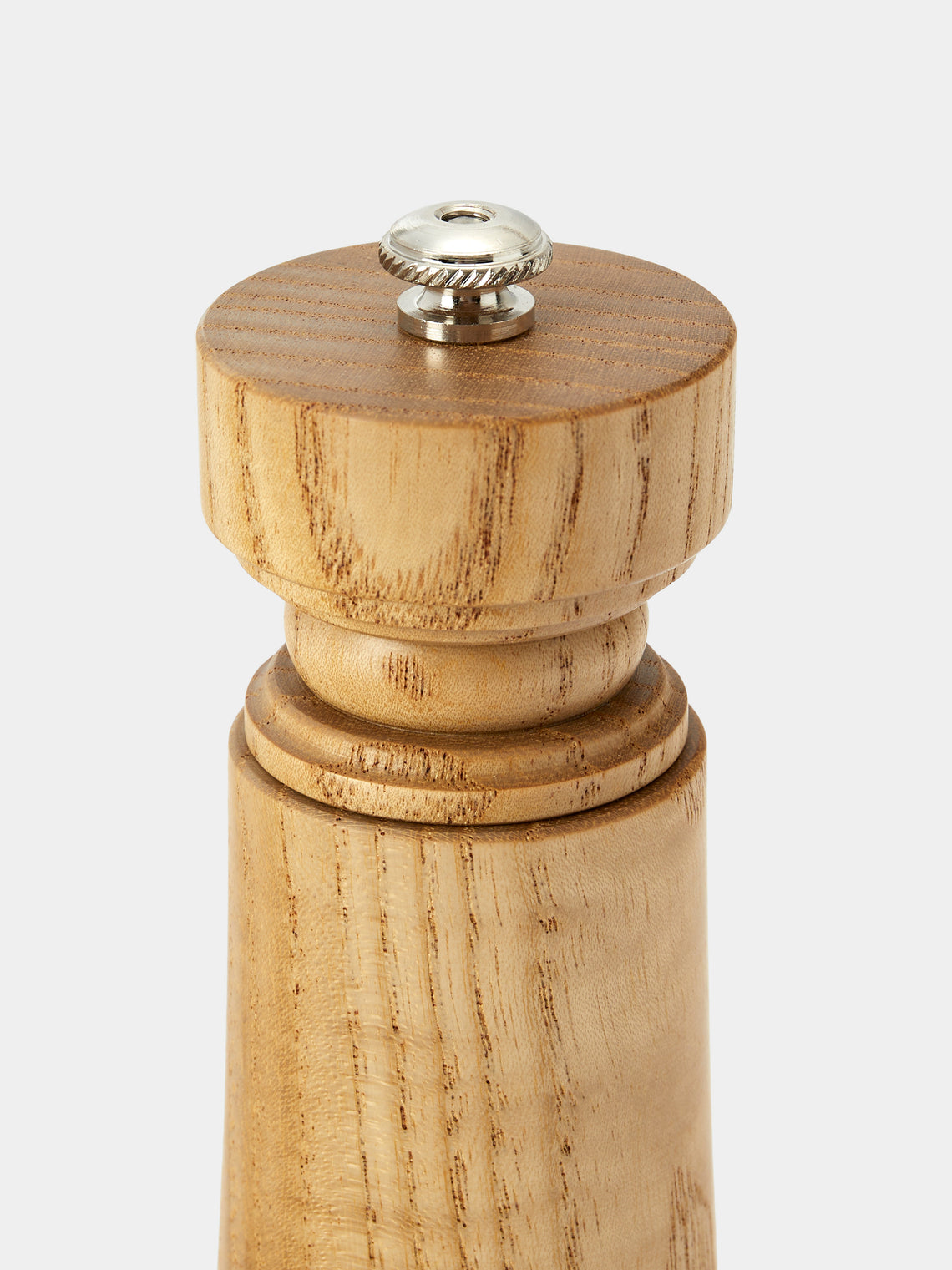 Yamani Woodworks - Hand-Turned Wood Salt Mill (7in/17.5cm) - Brown - ABASK