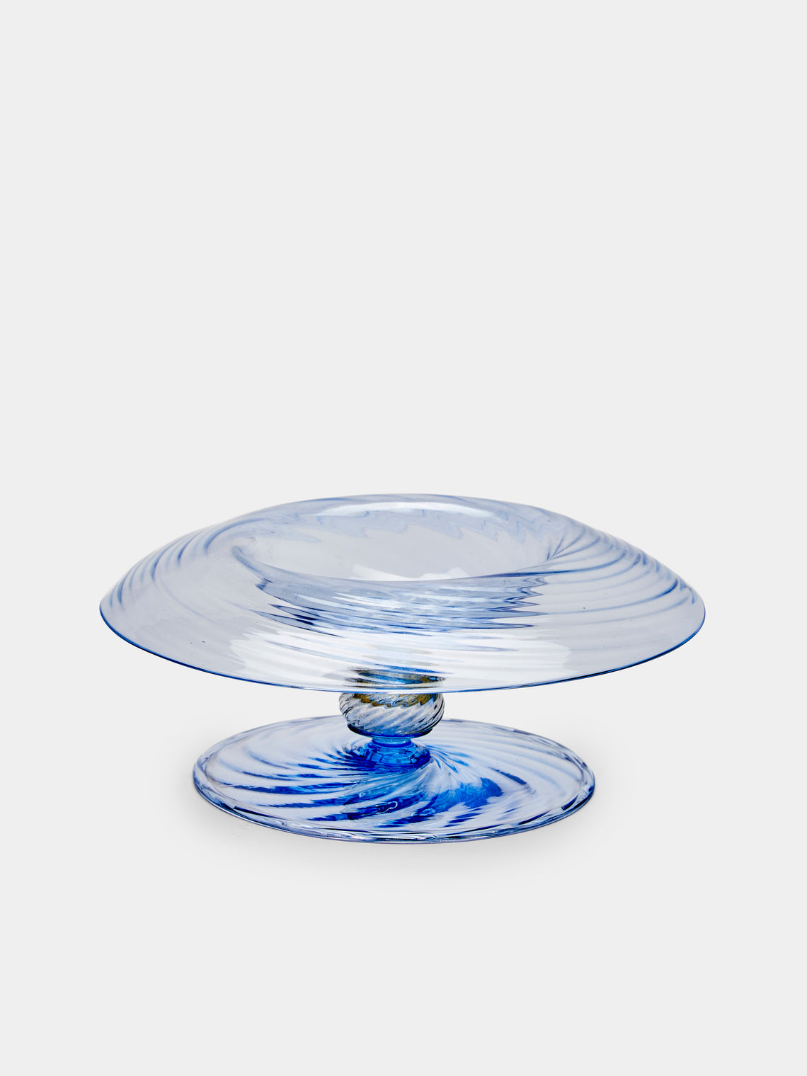 Antique and Vintage - 1960s Murano Glass Bowl - Blue - ABASK - 