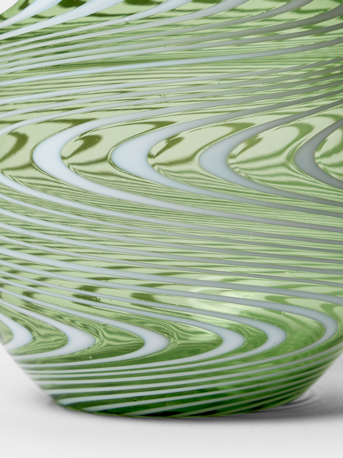 Cosima Swayze - Wave Hand-Blown Murano Glass Tumbler - Green - ABASK