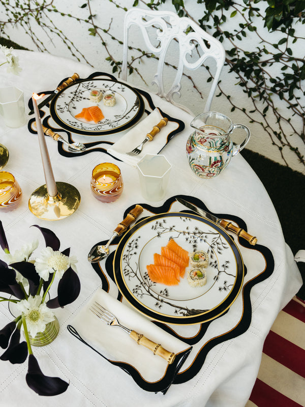 Cosima Swayze - | Set of 4 | x Los Encajeros Wave Linen Placemats - Multiple - ABASK
