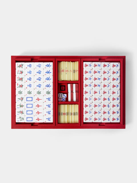 Leather Mahjong Set