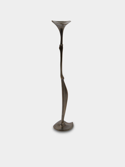 Shaha Raphael - Low Tide Fishbone Hand-Cast Brass Medium Candelabra - Brown - ABASK - 