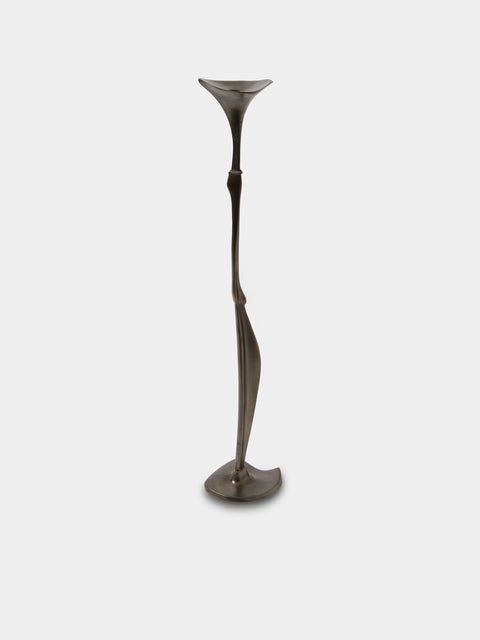 Shaha Raphael - Low Tide Fishbone Hand-Cast Brass Medium Candelabra - Brown - ABASK - 