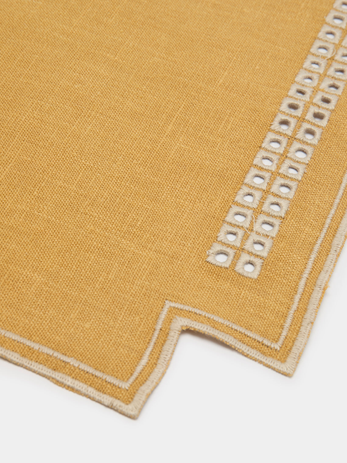 Borgo delle Tovaglie - Eva Embroidered Linen Placemats (Set of 4) -  - ABASK