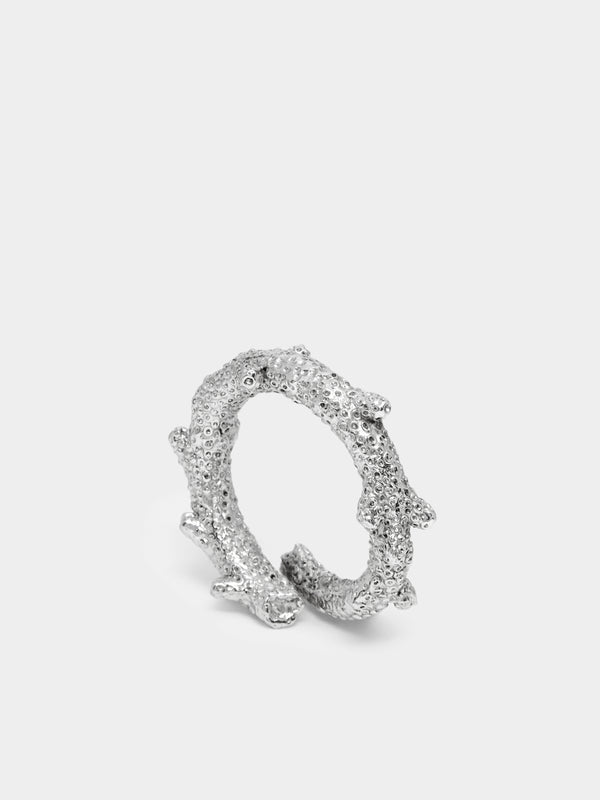 Objet Luxe - Silver-Plated Napkin Rings (Set of 4) -  - ABASK - 