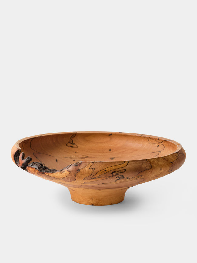 Iida Woodturning - Hand-Turned Oil-Finish Spalted Maple Bowl - Brown - ABASK - 