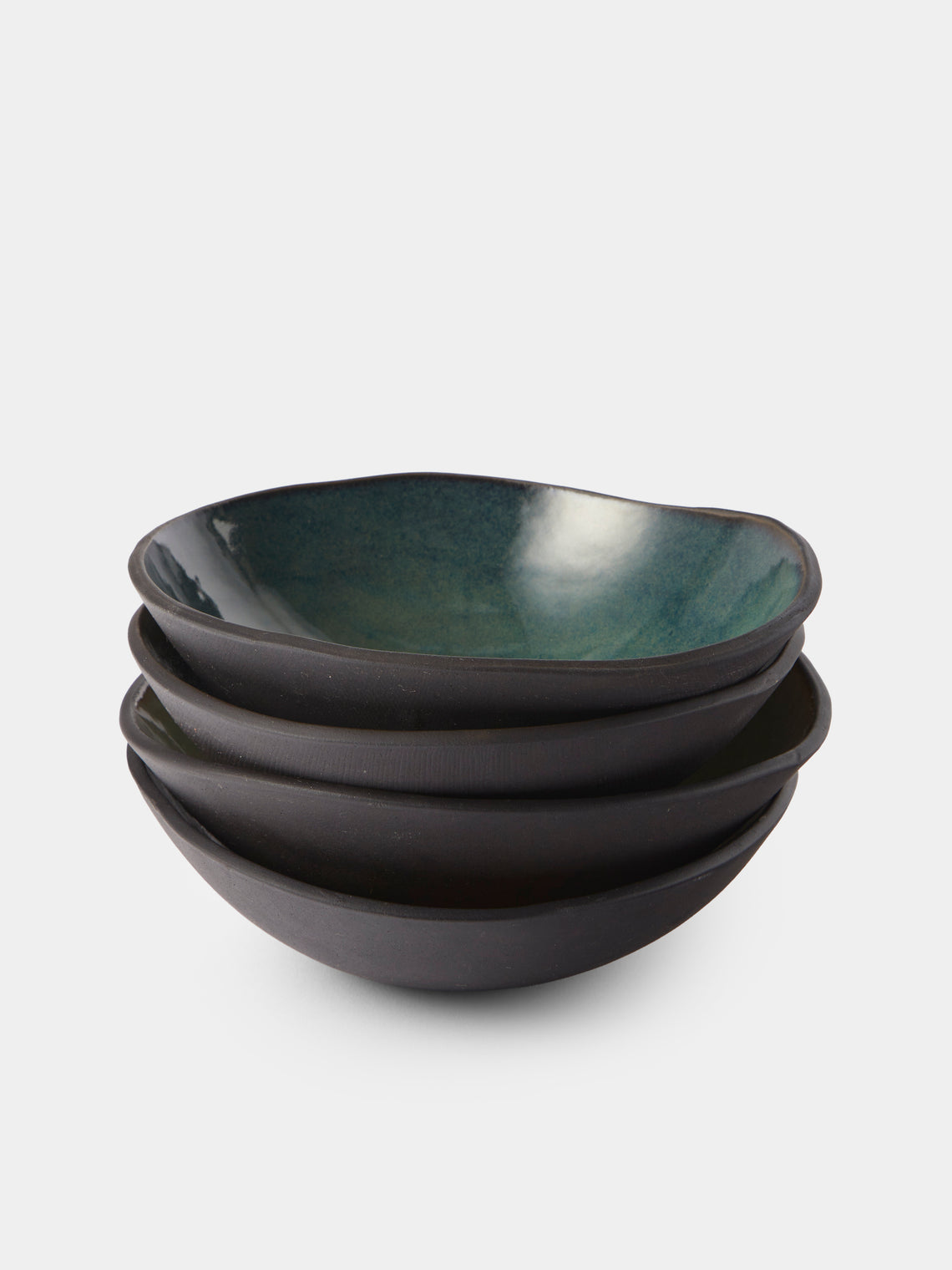 Hana Karim Studio - Hand-Built Stoneware Breakfast Bowls (Set of 4) - Multiple - ABASK