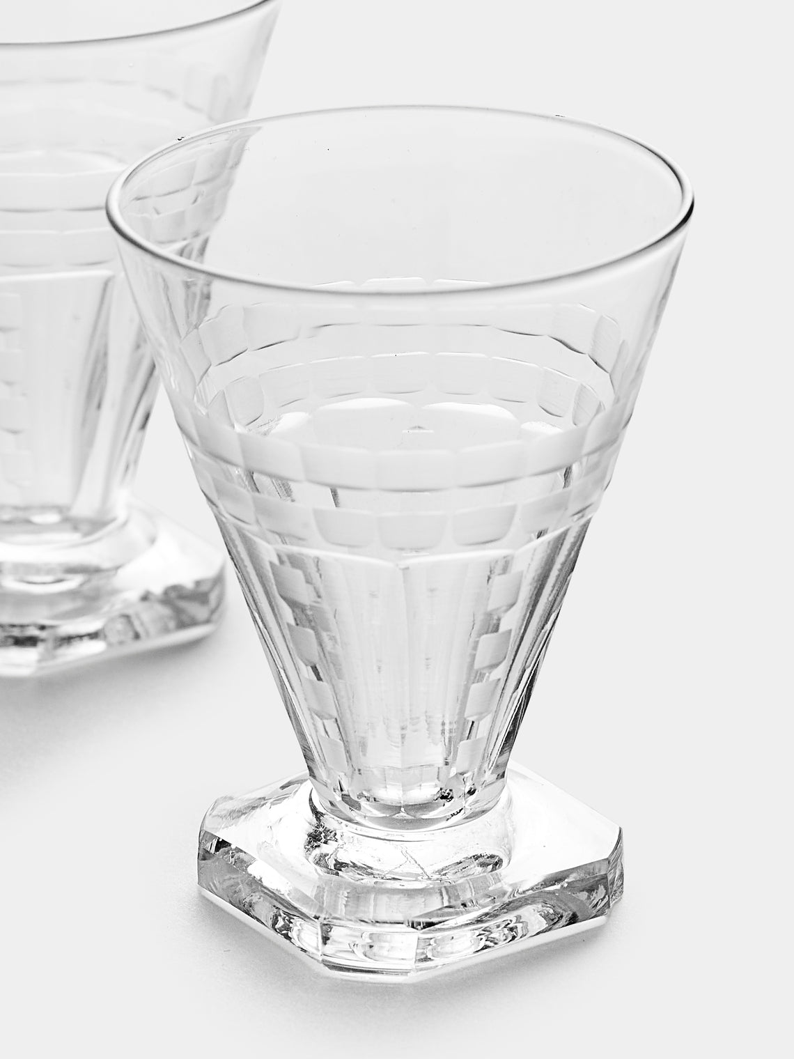 Antique and Vintage - 1920s Saint Louis Crystal Liqueur Glasses (Set of 6) - Clear - ABASK