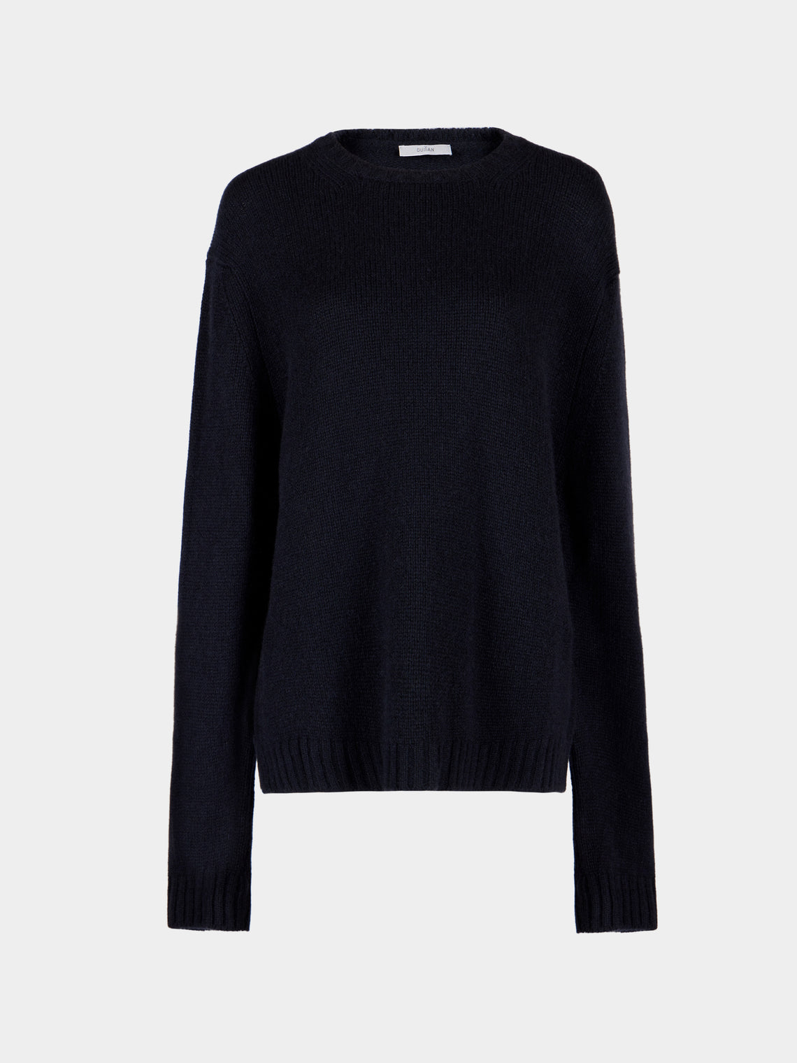 Dusan - Classic Cashmere Boyfriend Sweater | Size: XS - Navy - ABASK - 
