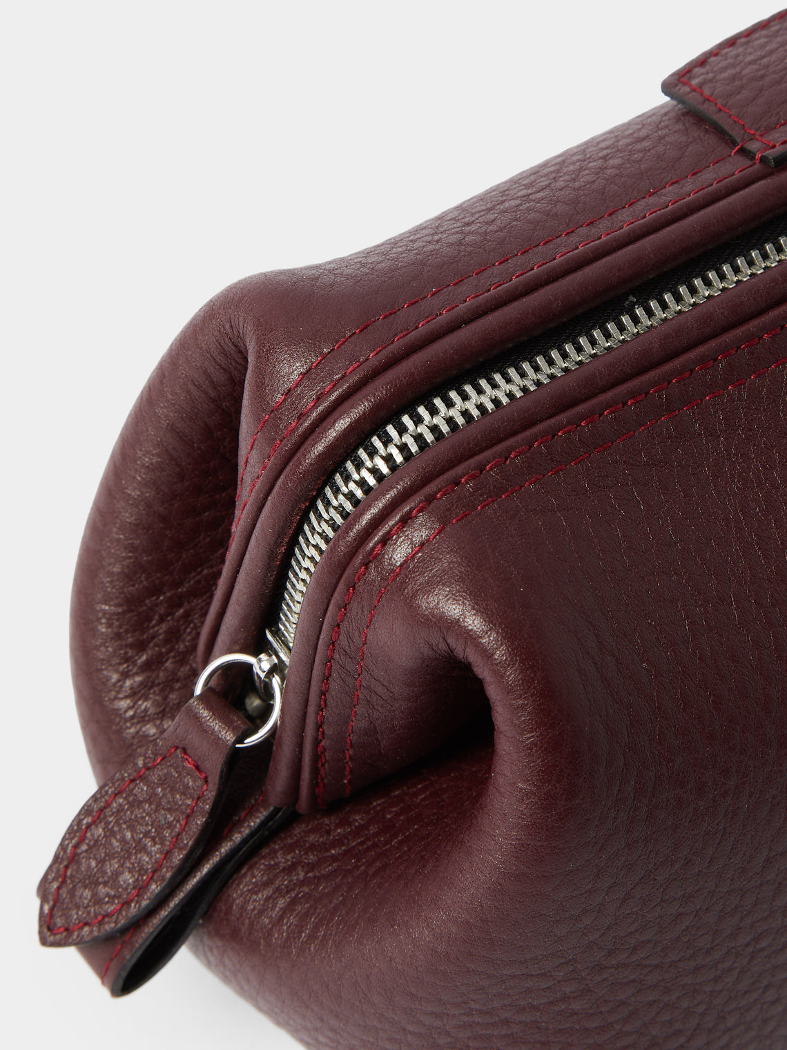 F. Hammann - Mousetrap Leather Medium Wash Bag - Burgundy - ABASK