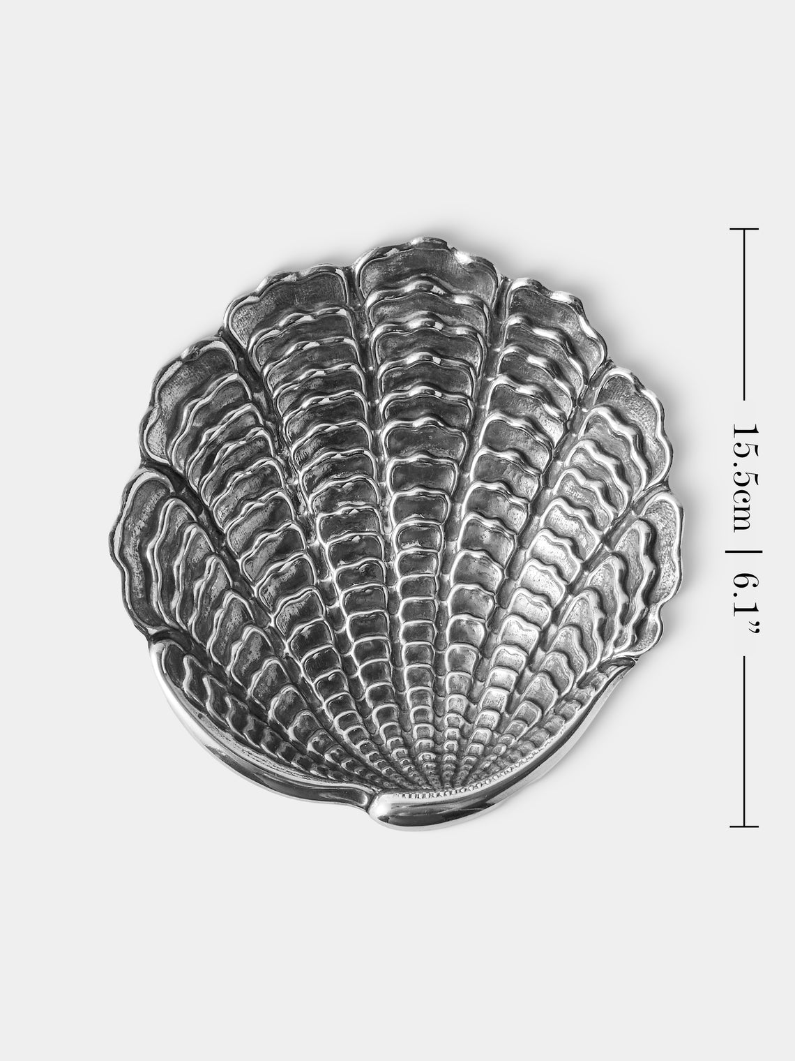Antique and Vintage - 1980s Federico Buccellati Sterling Silver Shell Dish - Silver - ABASK