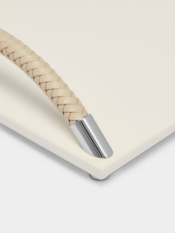 Riviere - Woven Leather Tray -  - ABASK