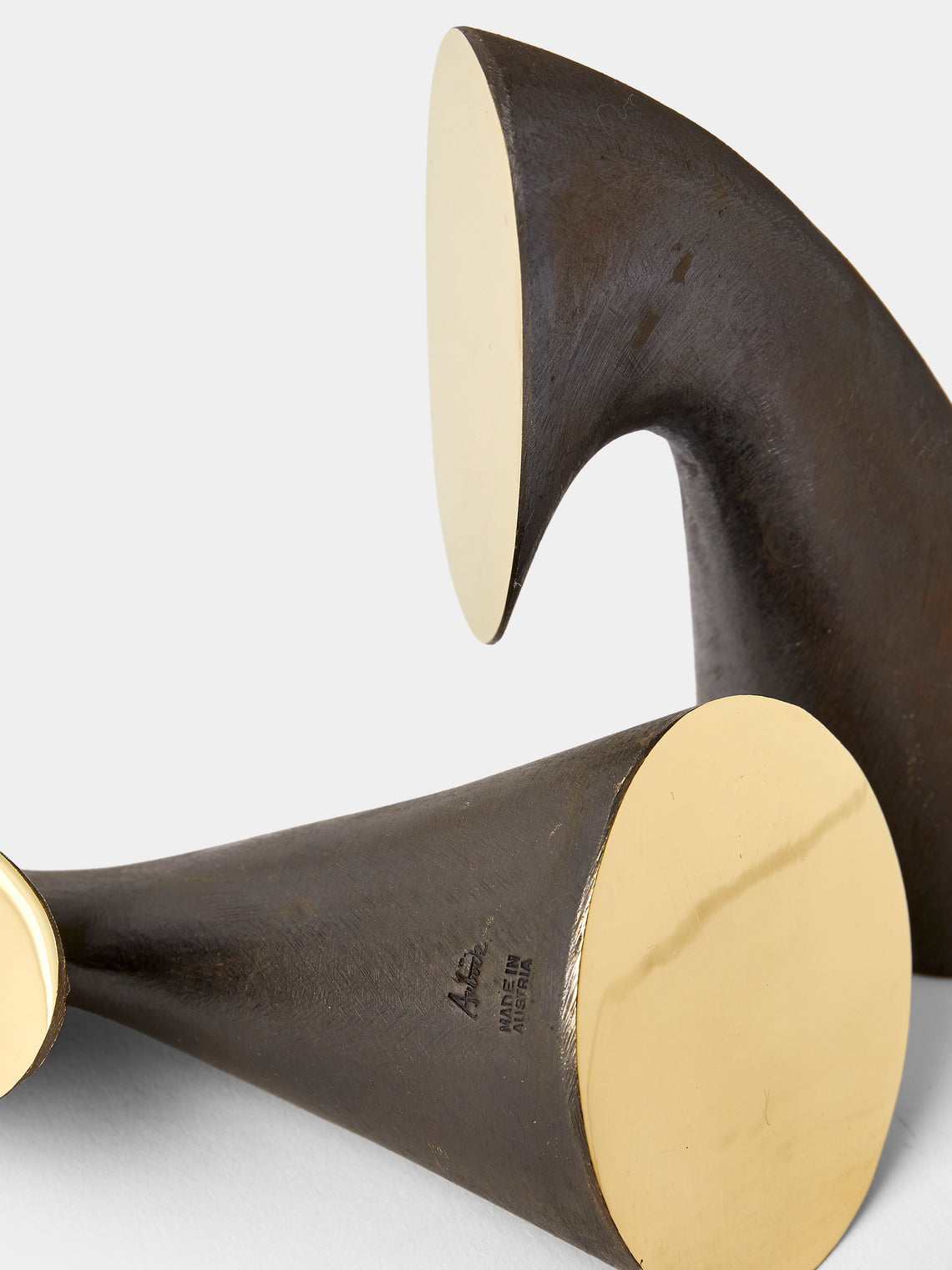 Carl Auböck - Brass Painted Bookends - Black - ABASK