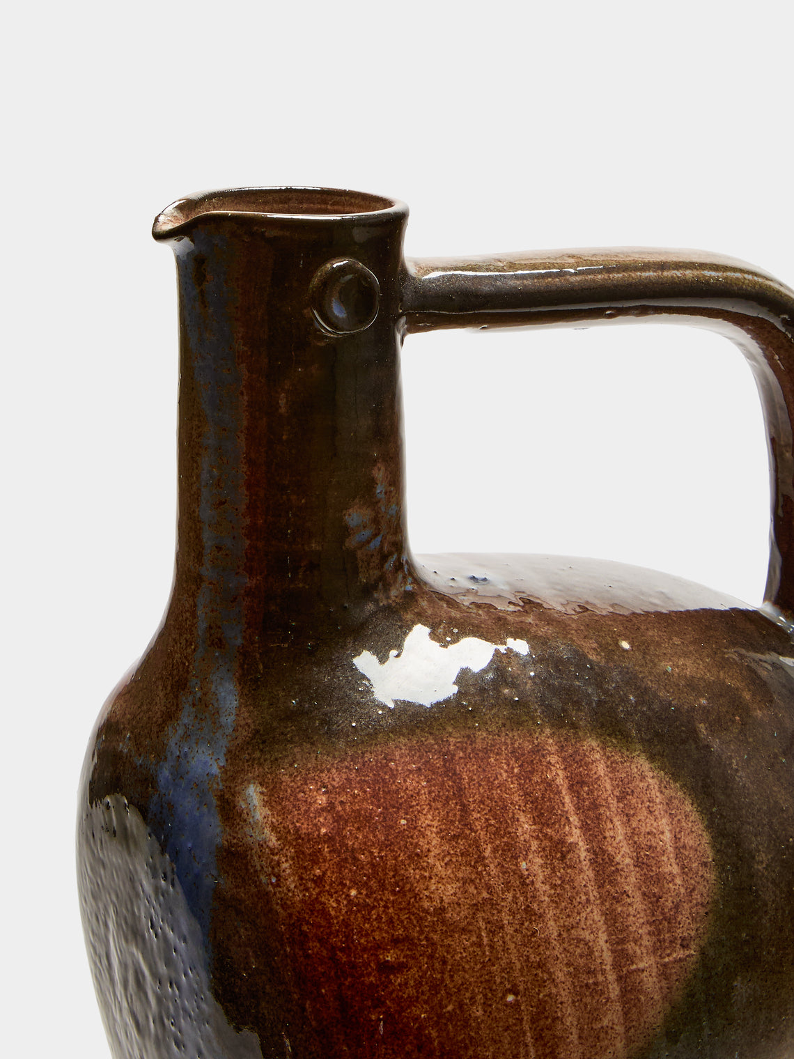 Antique and Vintage - Mid-Century Bird Ceramic Jug - Brown - ABASK