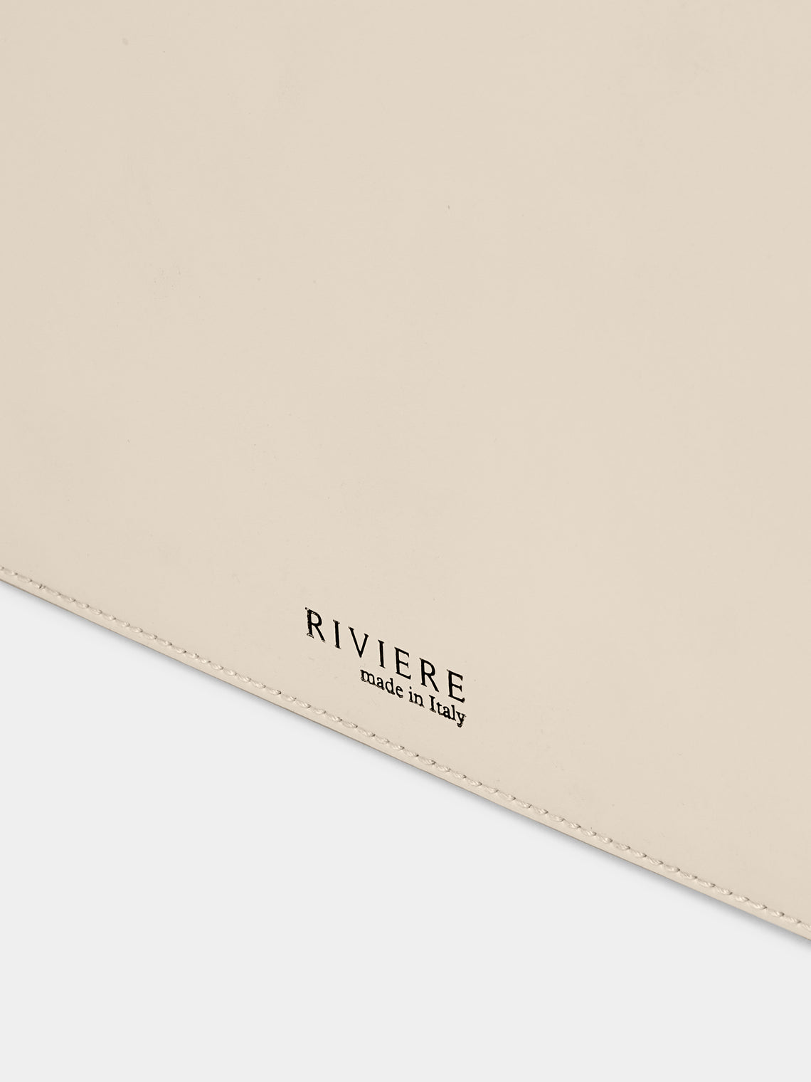 Riviere - Barcelona Water-Resistant Leather Laundry Basket - Ivory - ABASK