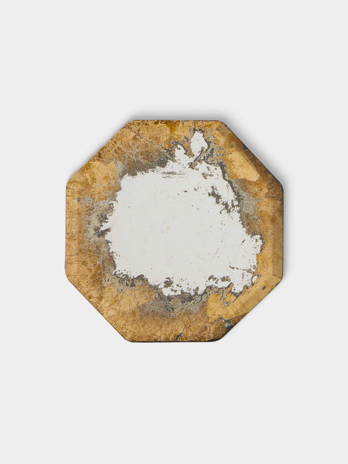 Borgo delle Tovaglie - Octo Mirrored Glass Coasters (Set of 6) - Silver - ABASK