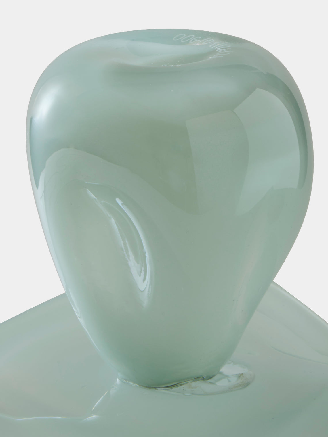 Oog Objects - 11 Hand-Blown Glass Vase (10in/26cm) - Green - ABASK