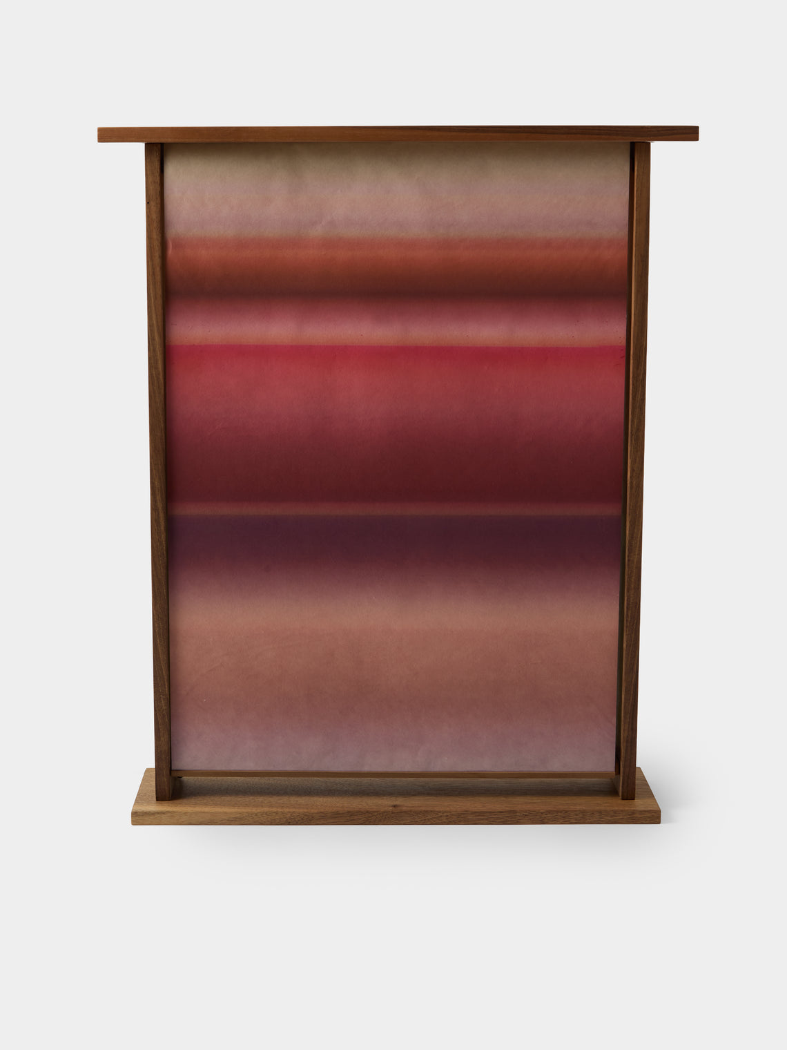Maxime Prange - Seul Walnut and Washi Paper Table Lamp - Blue - ABASK - 