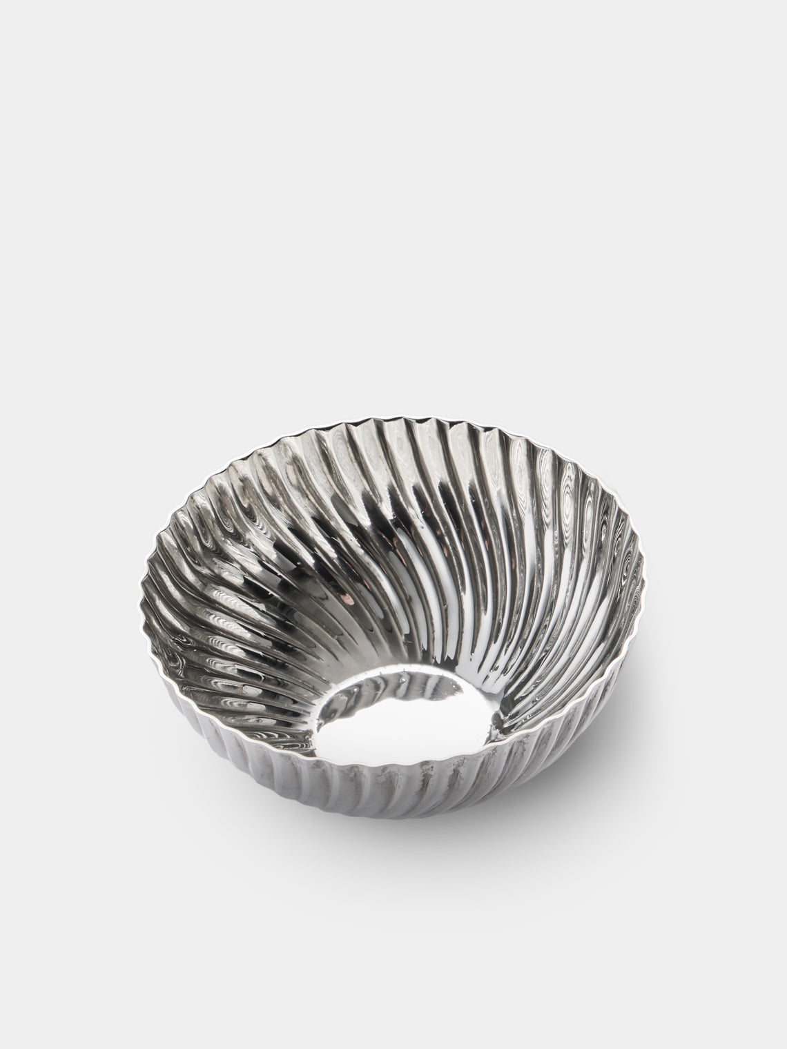 San Lorenzo - 1971 Franco Albini and Franca Helg Spiral Sterling Silver Bowl - Silver - ABASK