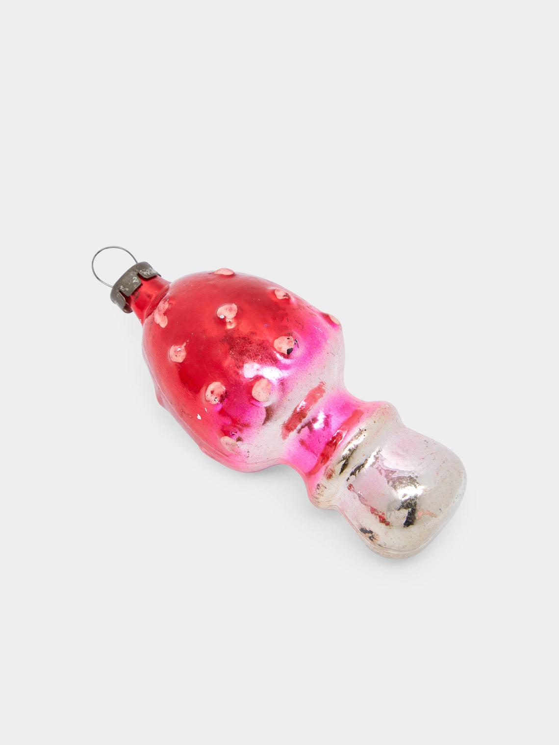 Antique and Vintage - 1950s Mushrooms Glass Large Tree Decorations (Set of 6) -  - ABASK
