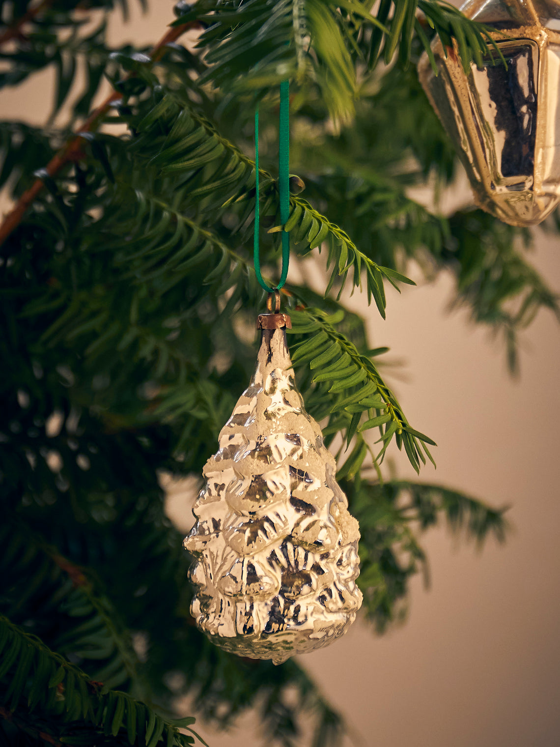 Antique and Vintage - Early-20th-Century Christmas Glass Baubles (Set of 14) - Silver - ABASK