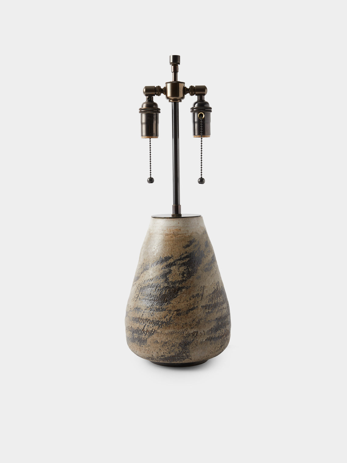 Peter Speliopoulos Projects - Hand-Glazed Stoneware Table Lamp - Beige - ABASK - 