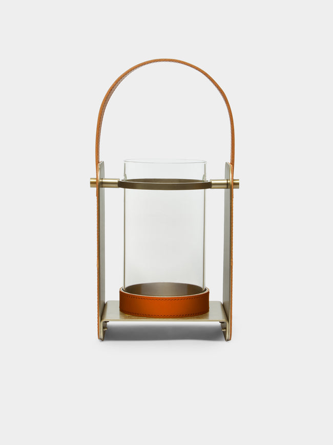 Rabitti 1969 - Lumen Small Glass & Leather Lantern -  - ABASK - 