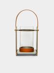 Rabitti 1969 - Lumen Glass and Leather Small Lantern -  - ABASK - 