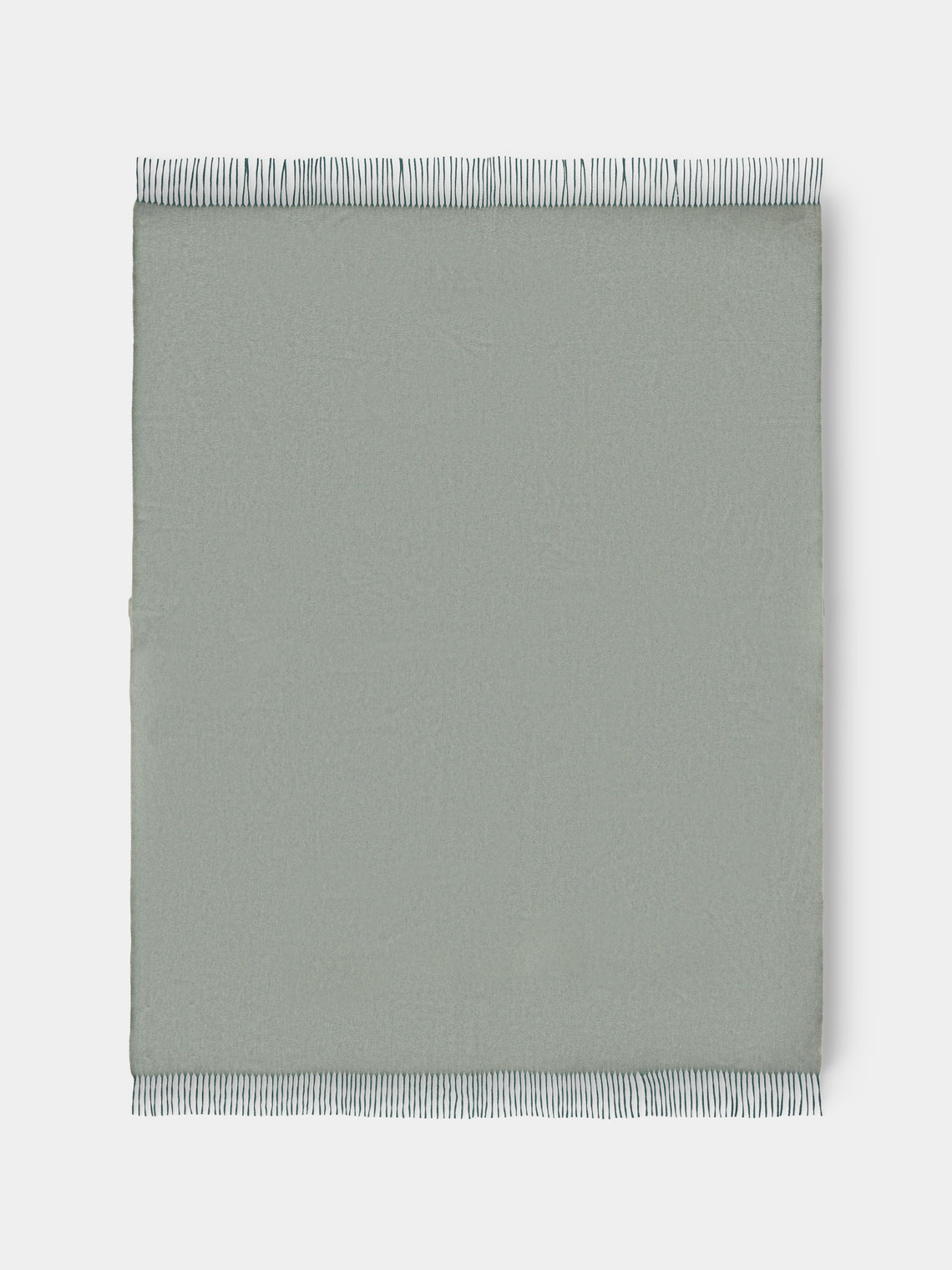 Begg x Co - Arran Cashmere Throw (72in/1.8m) - Green - ABASK - 