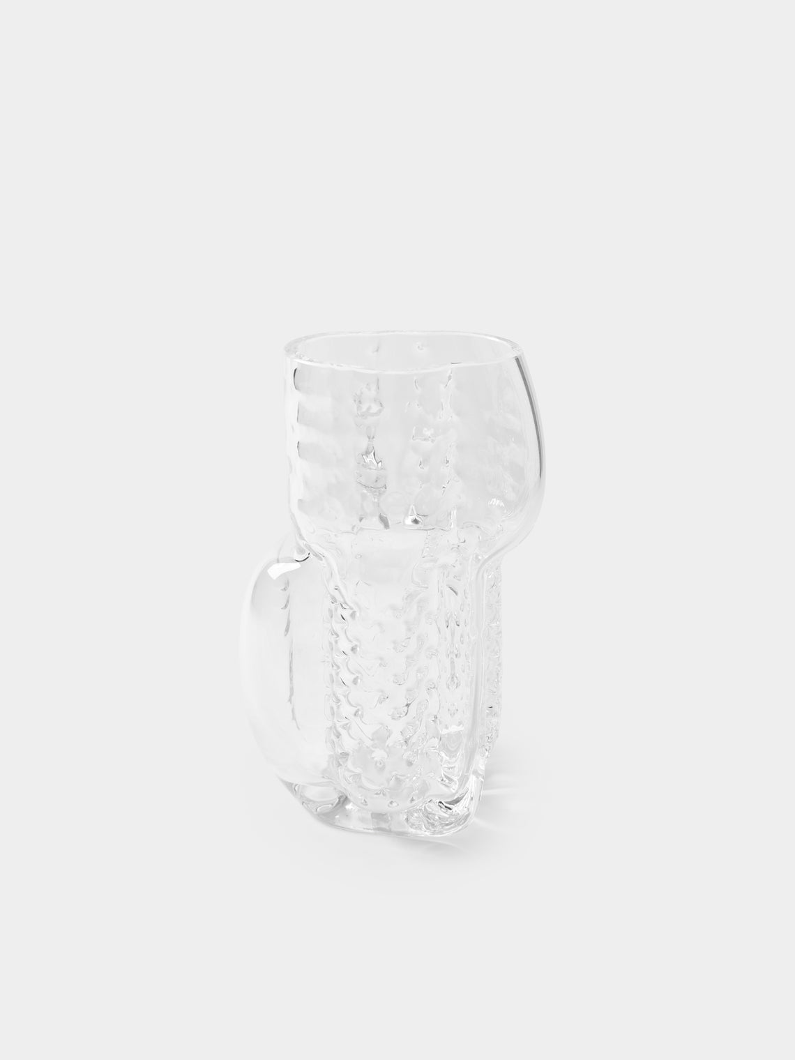 Hana Hillerova - Remix Hand-Blown Glass Vessel (9in/23cm) - Clear - ABASK - 
