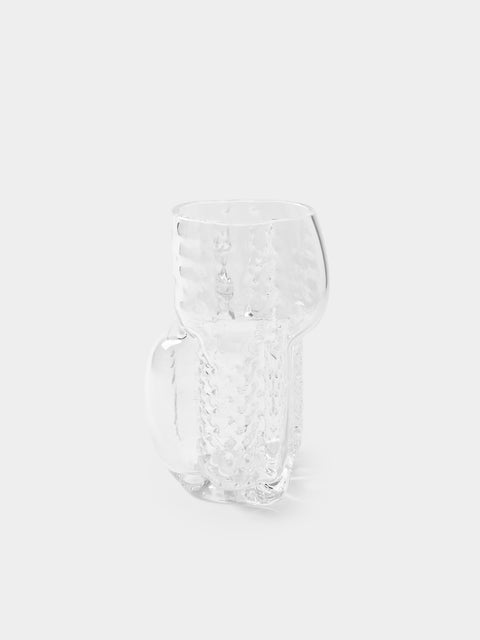 Hana Hillerova - Remix Hand-Blown Glass Vessel (9in/23cm) - Clear - ABASK - 