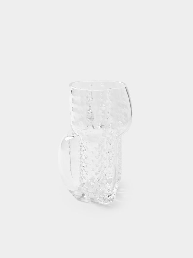 Hana Hillerova - Remix Hand-Blown Glass Vessel (9in/23cm) - Clear - ABASK - 