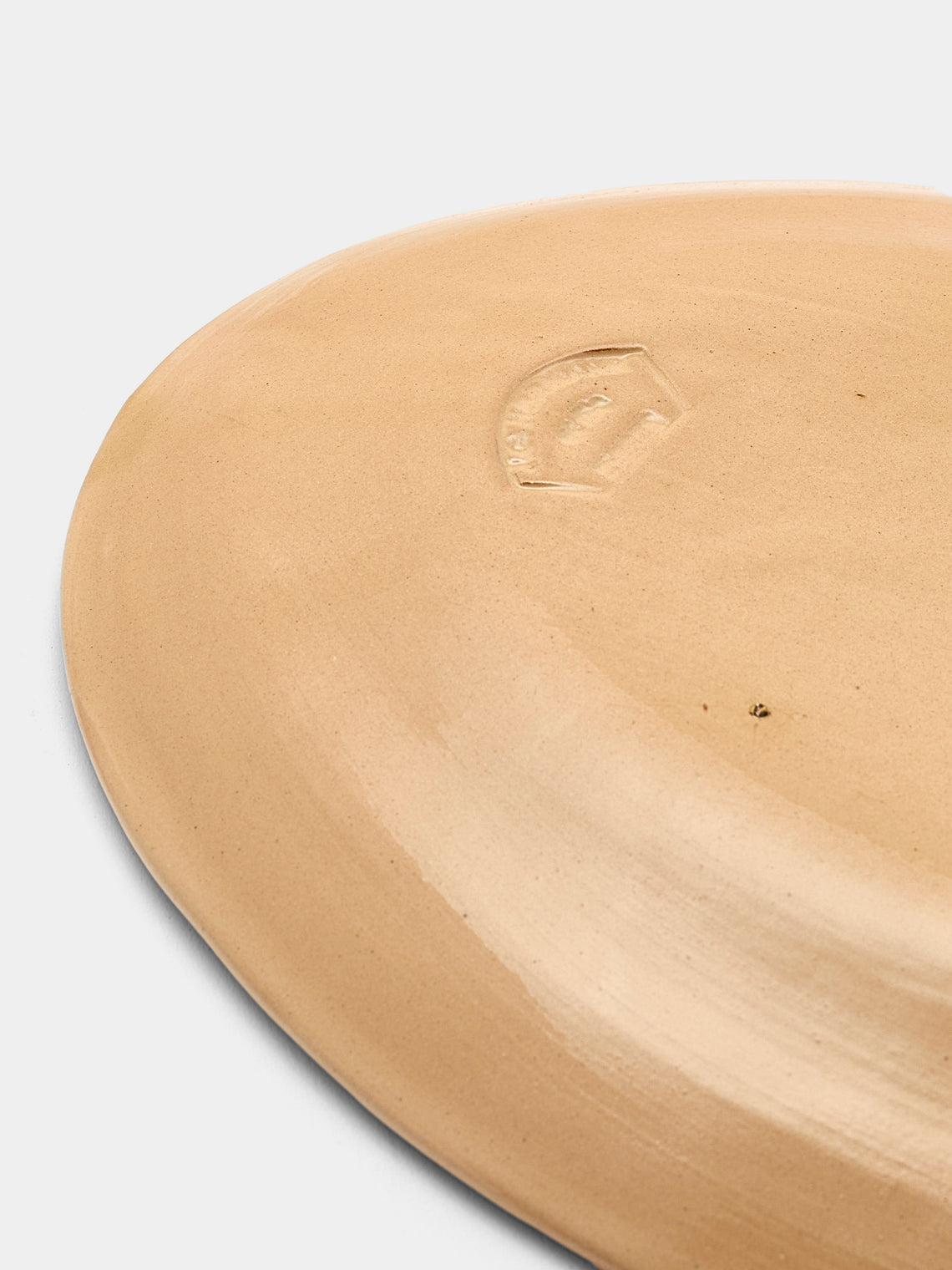 Poterie d’Évires - Rabbits Hand-Painted Ceramic Oval Platter - Cream - ABASK