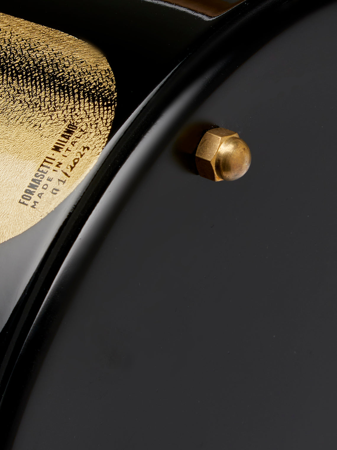 Fornasetti - Pennini Wood Wastepaper Bin - Black - ABASK