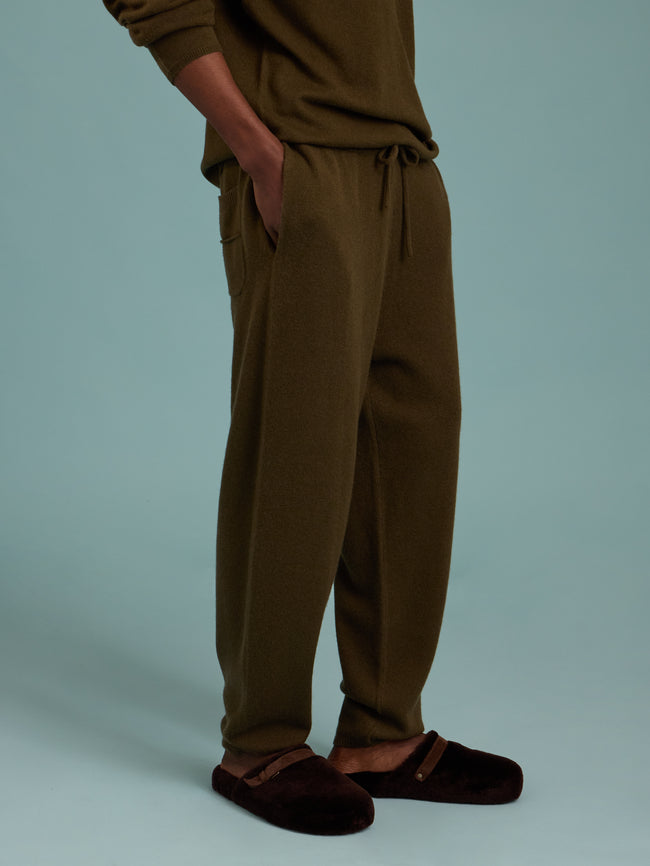Denis Colomb - Cashmere Sweatpants  | Size: M - Khaki - ABASK
