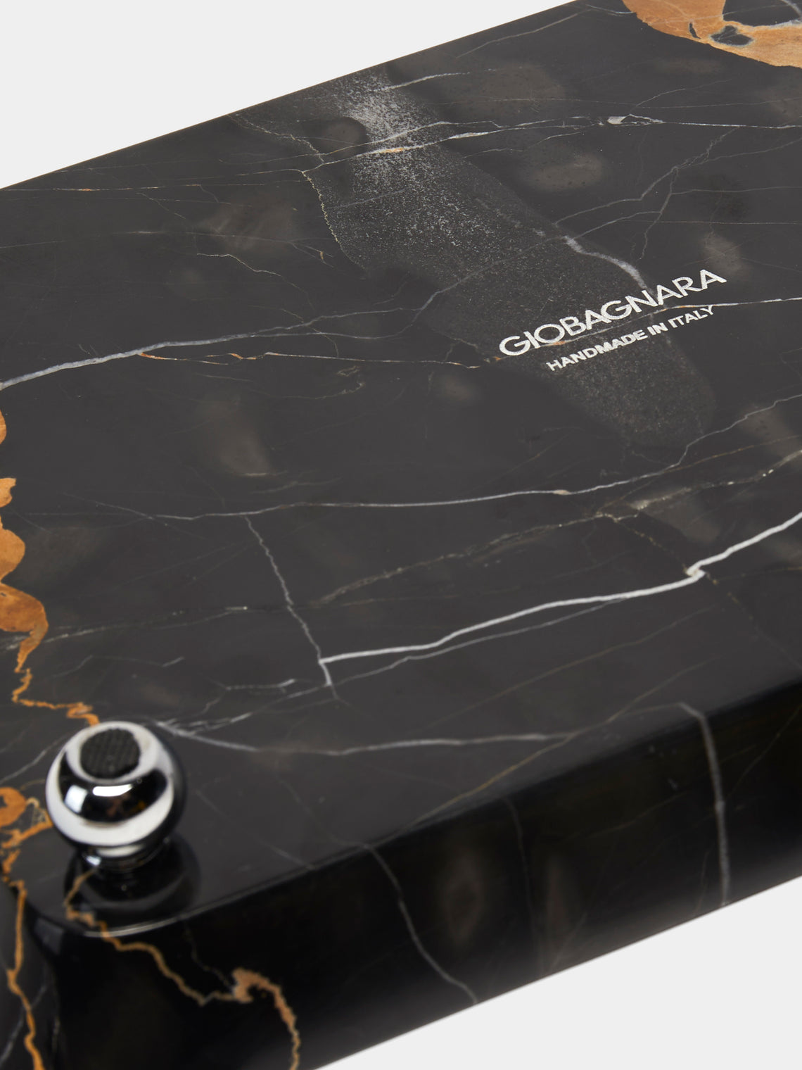 Giobagnara - Monza Leather and Marble Valet Tray (10in/25cm) - Beige - ABASK