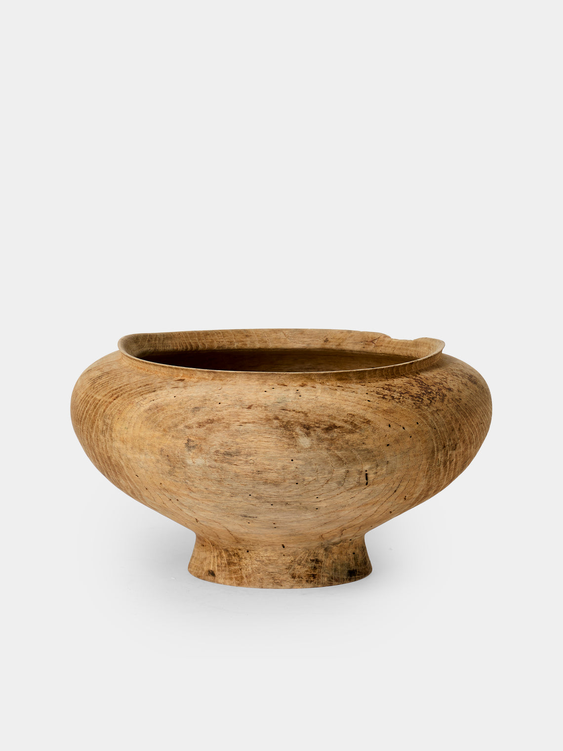 Iida Woodturning - Hand-Turned Oak Earth-Finish Bowl - Brown - ABASK - 