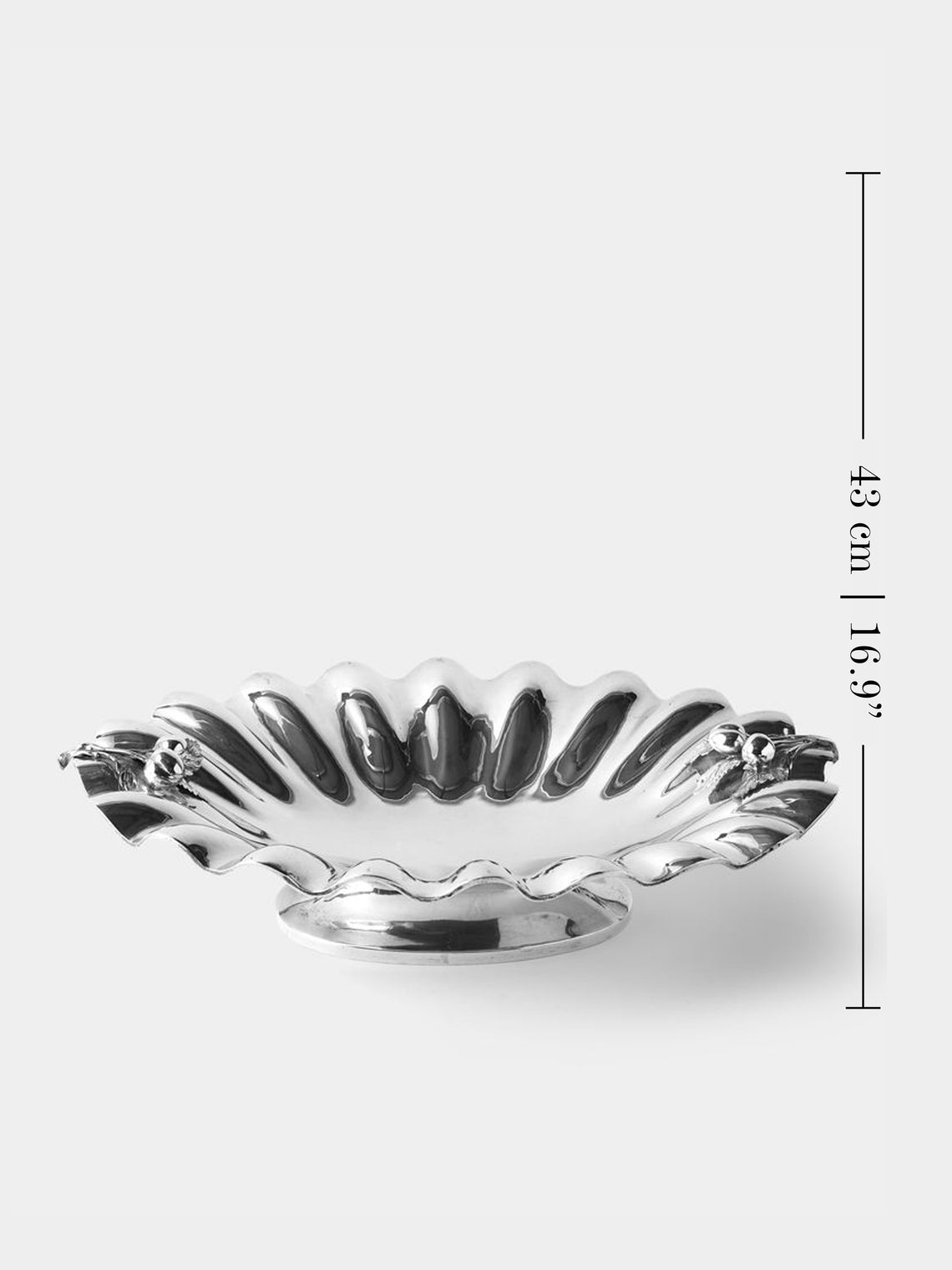 Antique and Vintage - 1920s Romeo Miracoli Solid Silver Fruit Bowl - Silver - ABASK