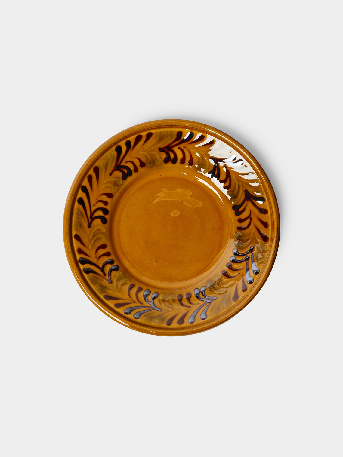 Poterie de Cliousclat - Hand-Painted Slipware Side Plates (Set of 4) -  - ABASK - 