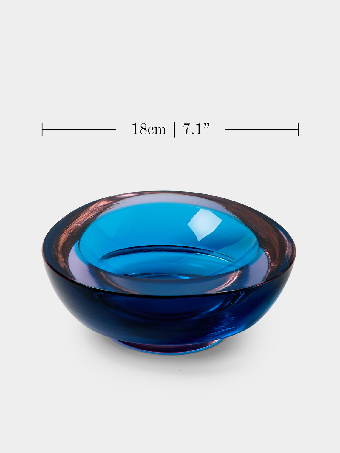 Antique and Vintage - 1960s Seguso Glass Bowl - Blue - ABASK