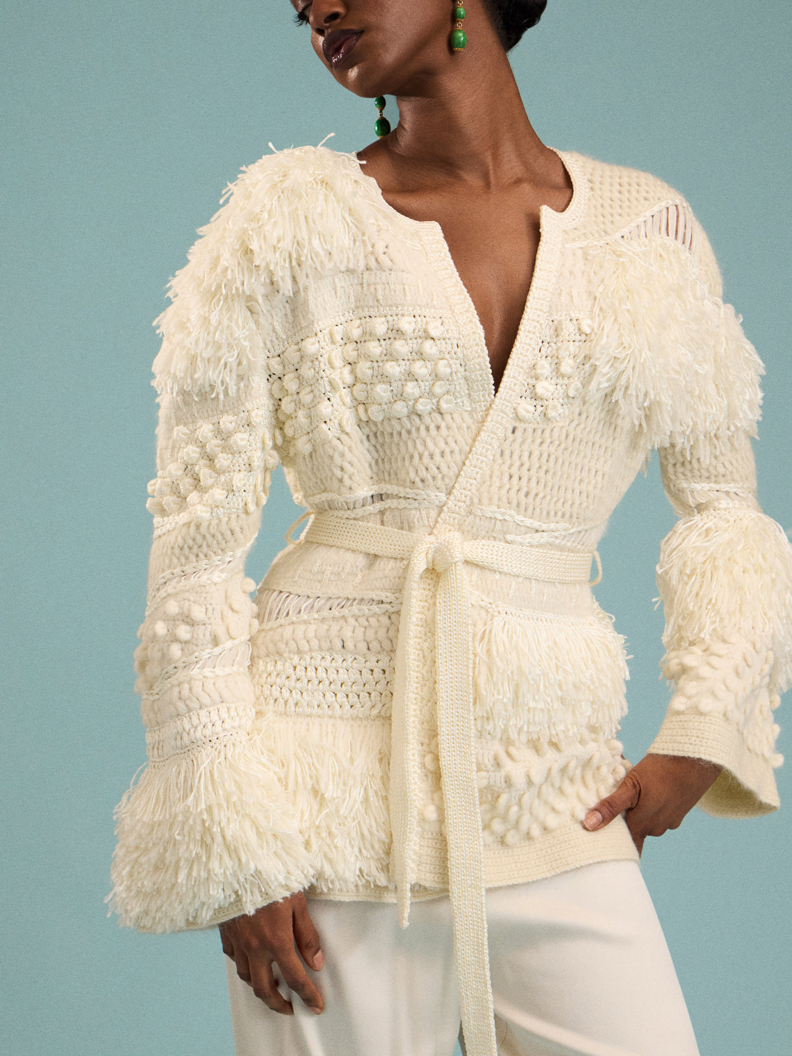 Heirlome - Vida Silk and Cashmere-Blend Cardigan | Size: S - Cream - ABASK