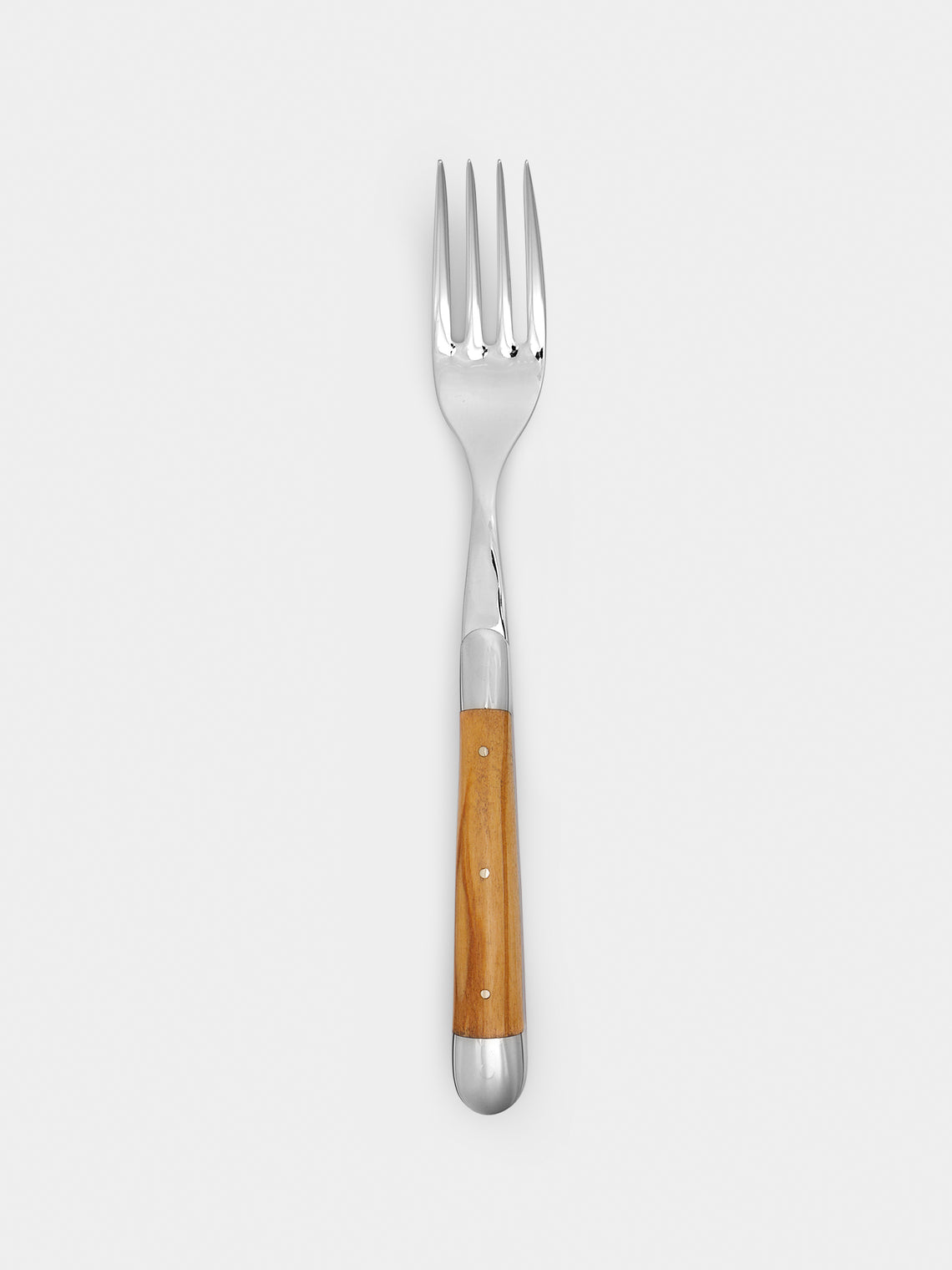 Forge de Laguiole - Olive Wood Table Forks (Set of 6) - Silver - ABASK - 