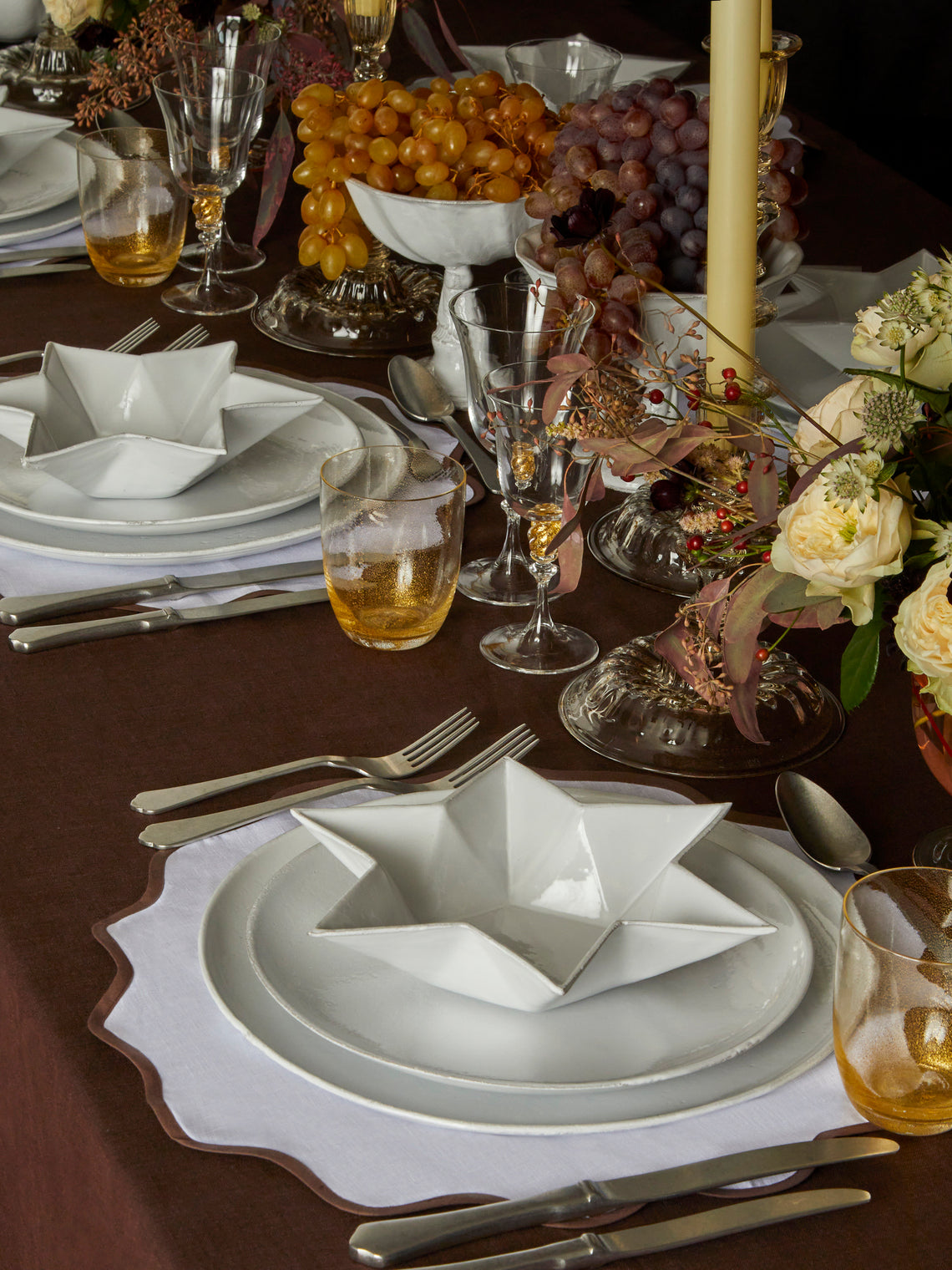 Astier de Villatte - Etoile Hand-Glazed Ceramic Soup Plate (Set of 2) - White - ABASK